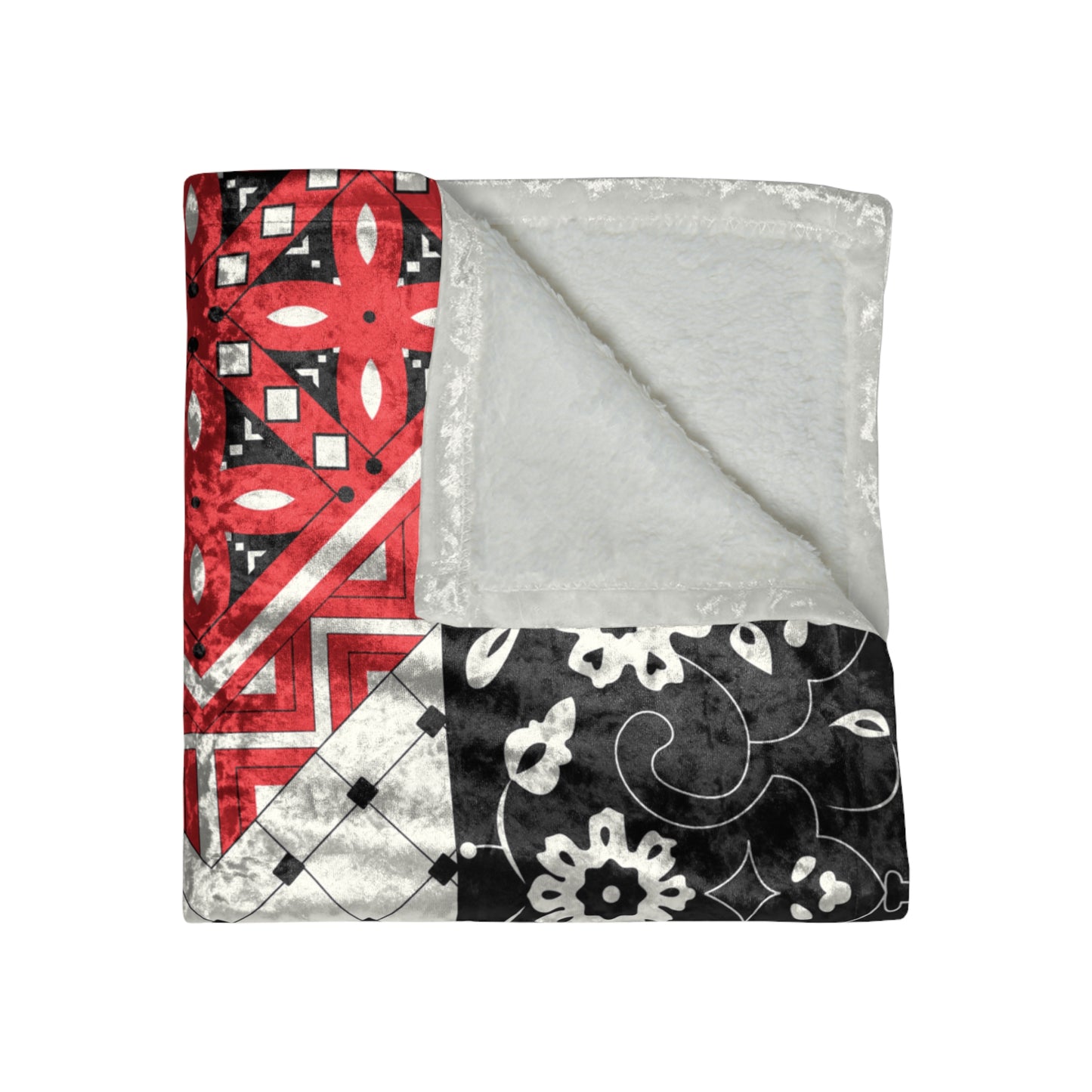 Palestine Crushed Velvet Blanket