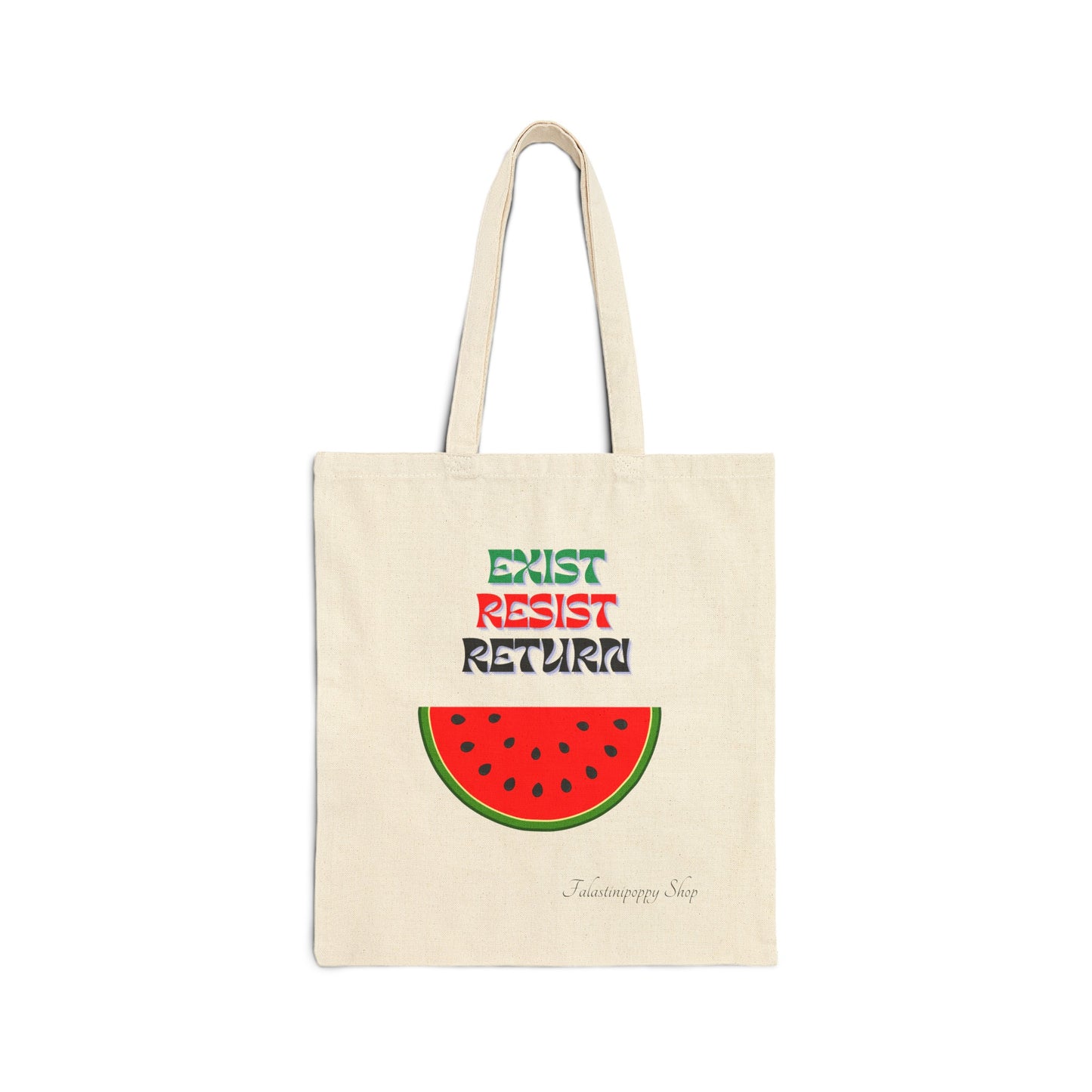 Double face PALESTINE Watermelon Tote Bag