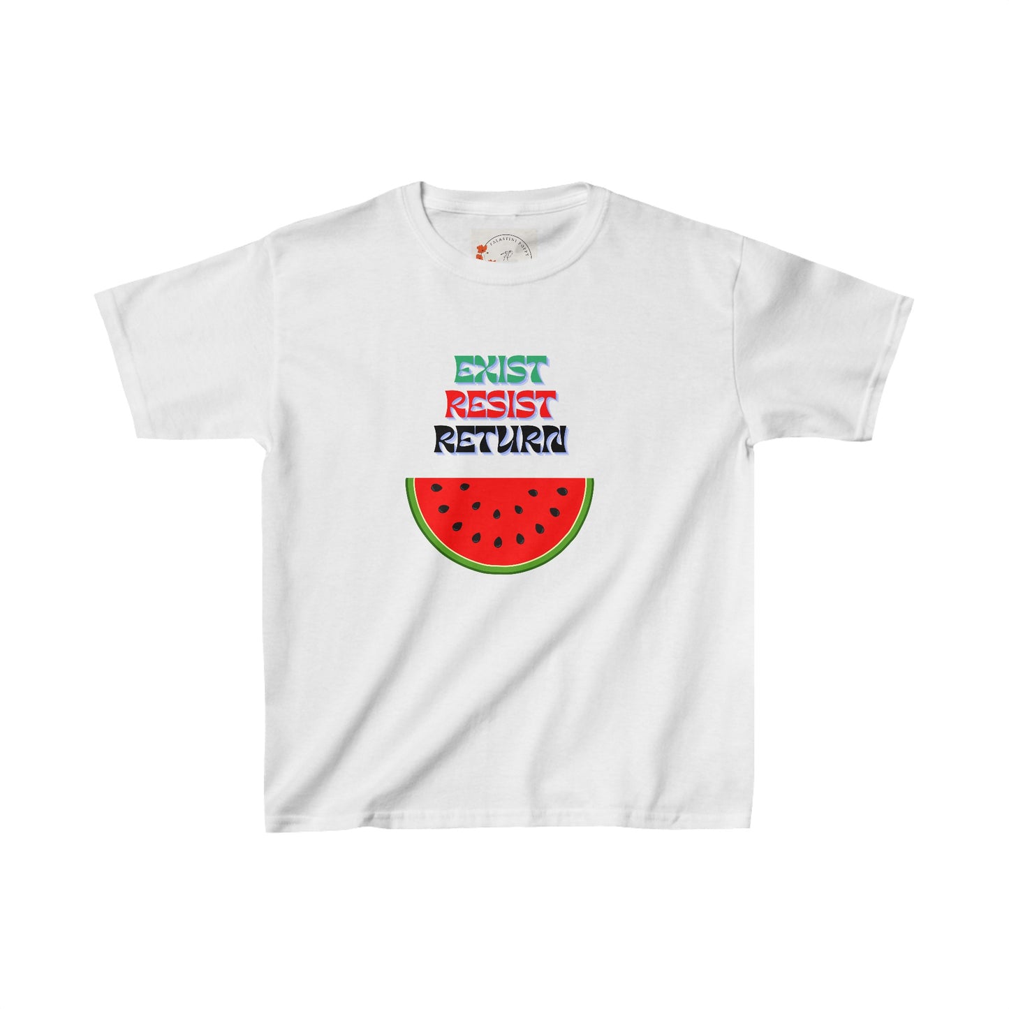 Kids Palestine Watermelon Short Sleeve Tee