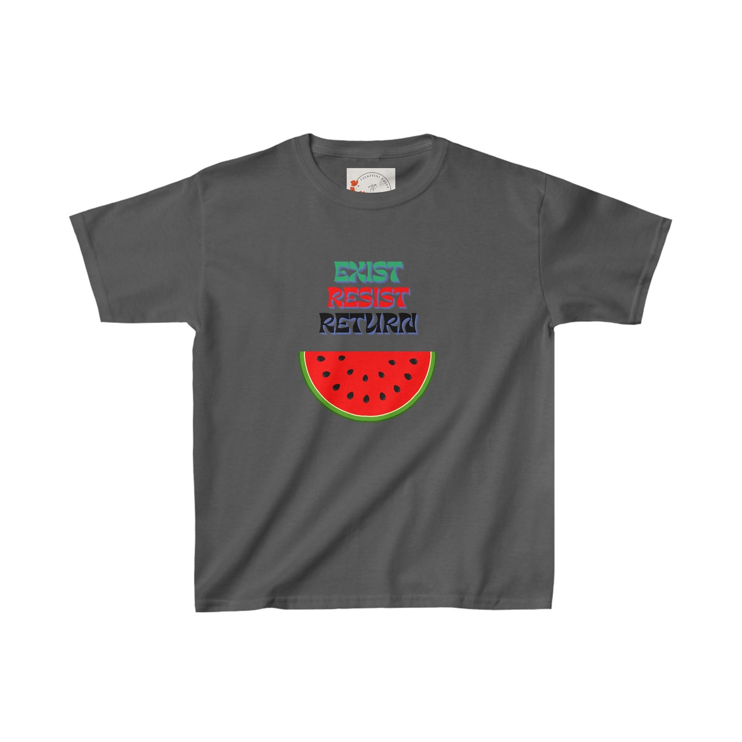 Kids Palestine Watermelon Short Sleeve Tee