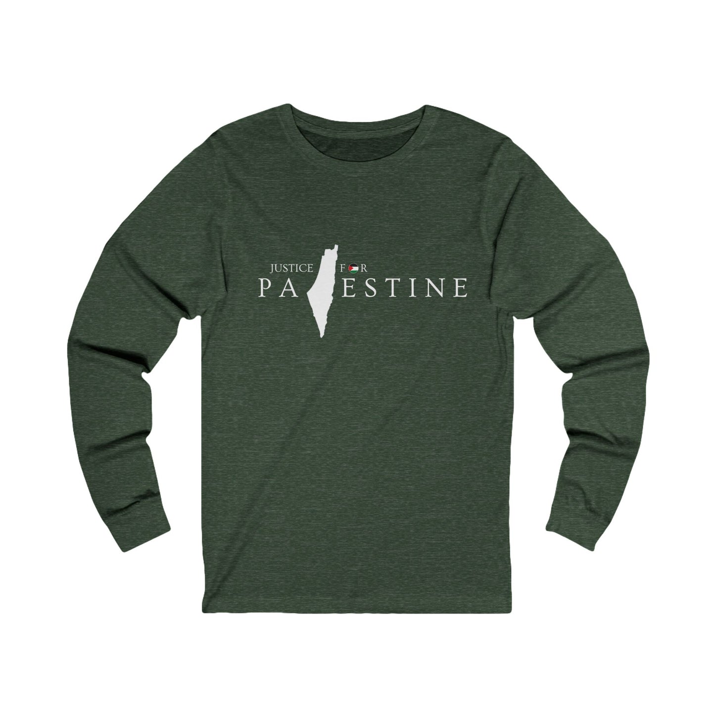 Justice for Palestine unisex long sleeve t-shirt