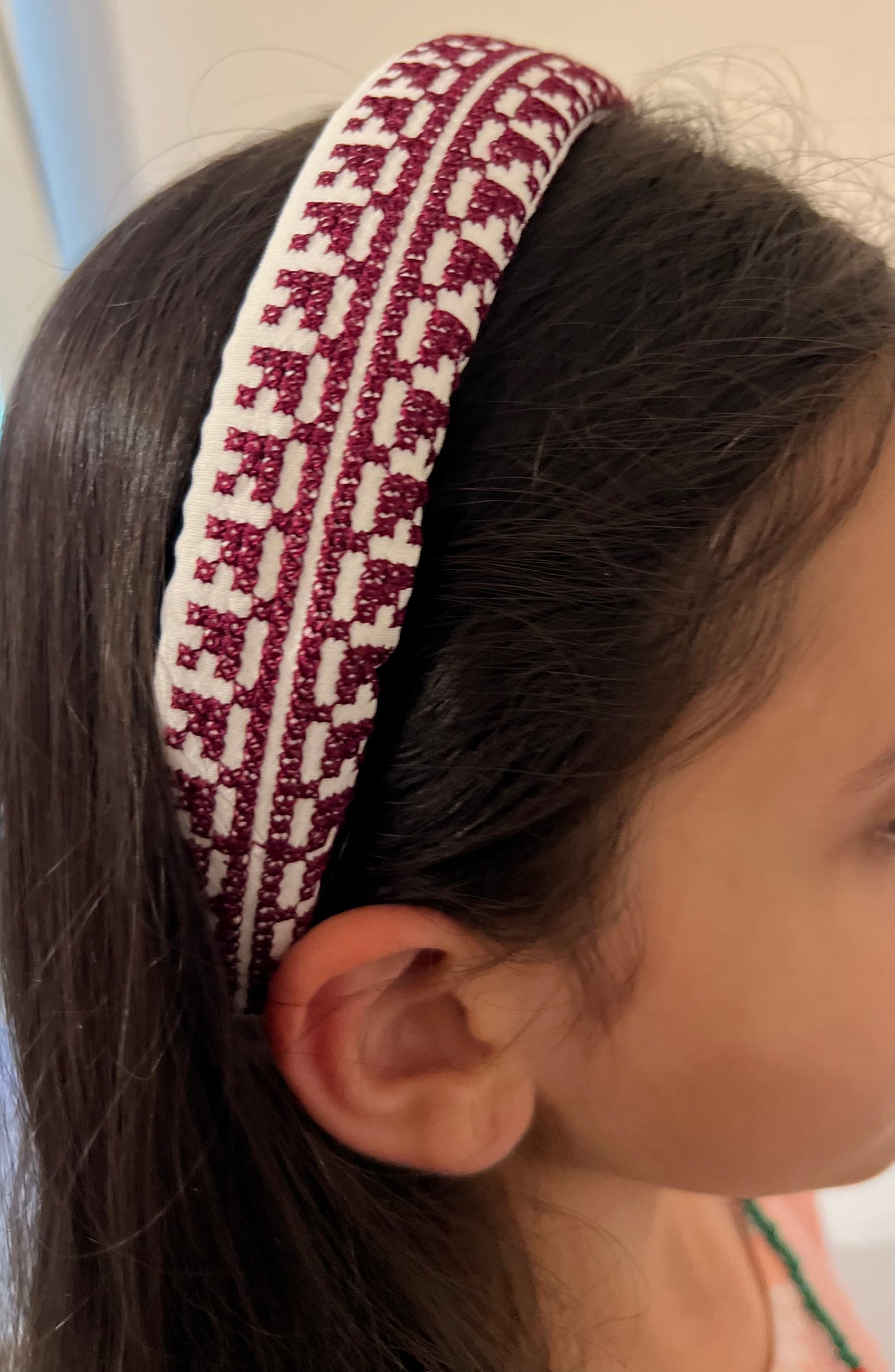 Embroidered Tatreez Headband for Youth & Adults