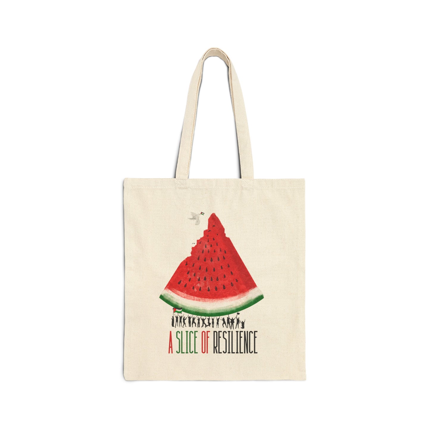 Double face PALESTINE Watermelon Tote Bag