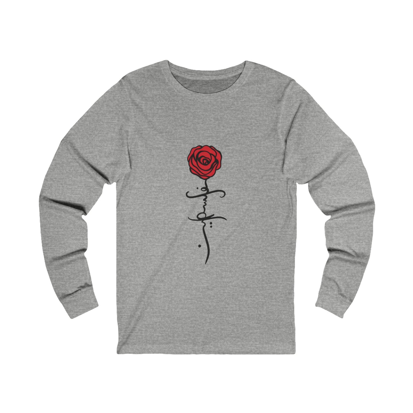 Adult Unisex Falastini Poppy Jersey Long Sleeve Tee