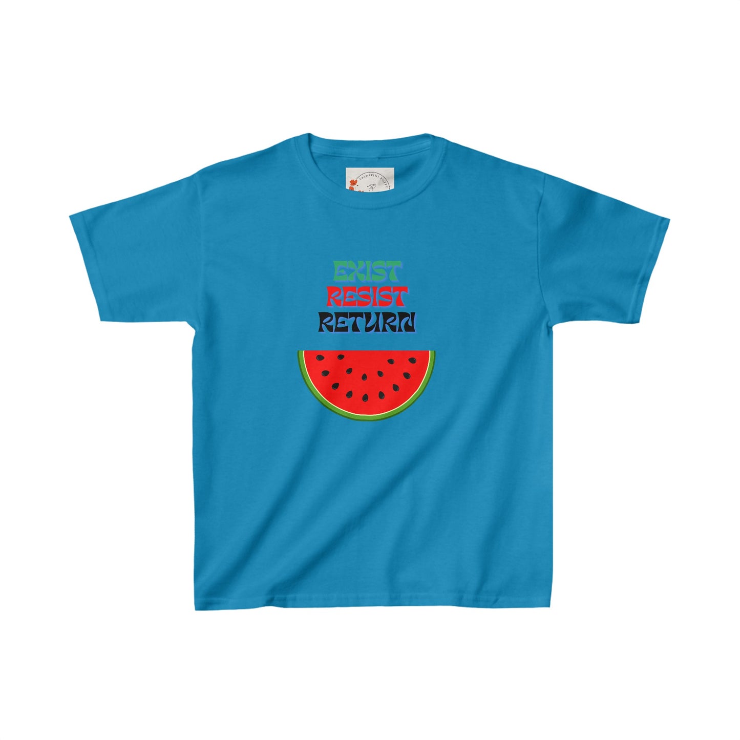 Kids Palestine Watermelon Short Sleeve Tee