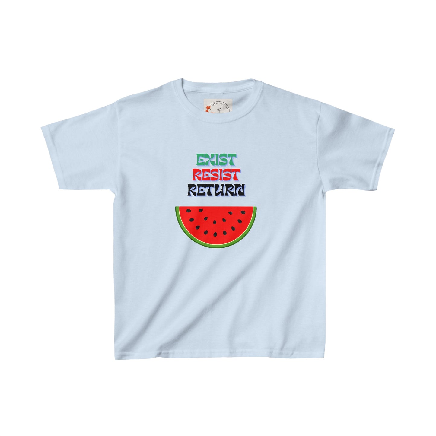 Kids Palestine Watermelon Short Sleeve Tee