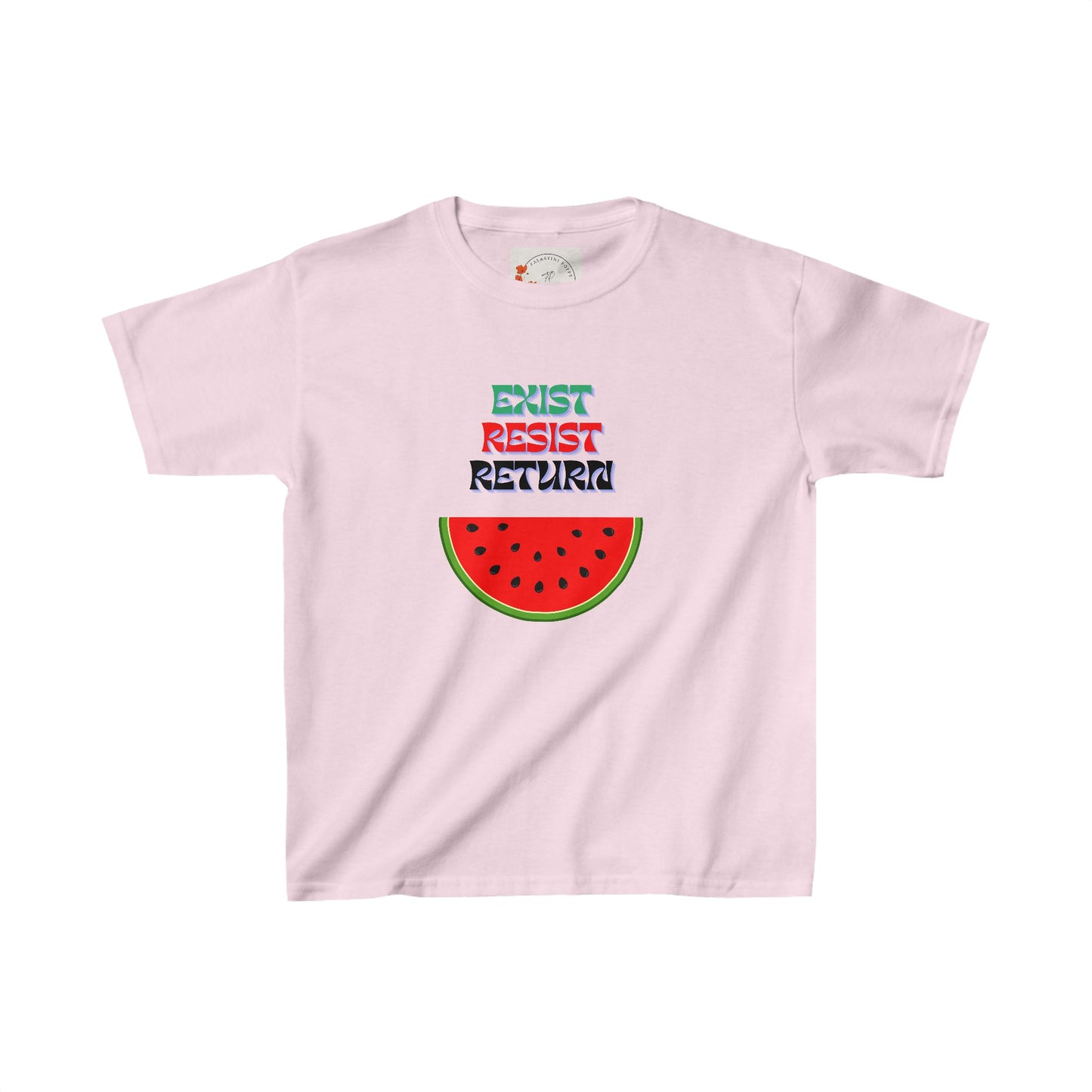 Kids Palestine Watermelon Short Sleeve Tee