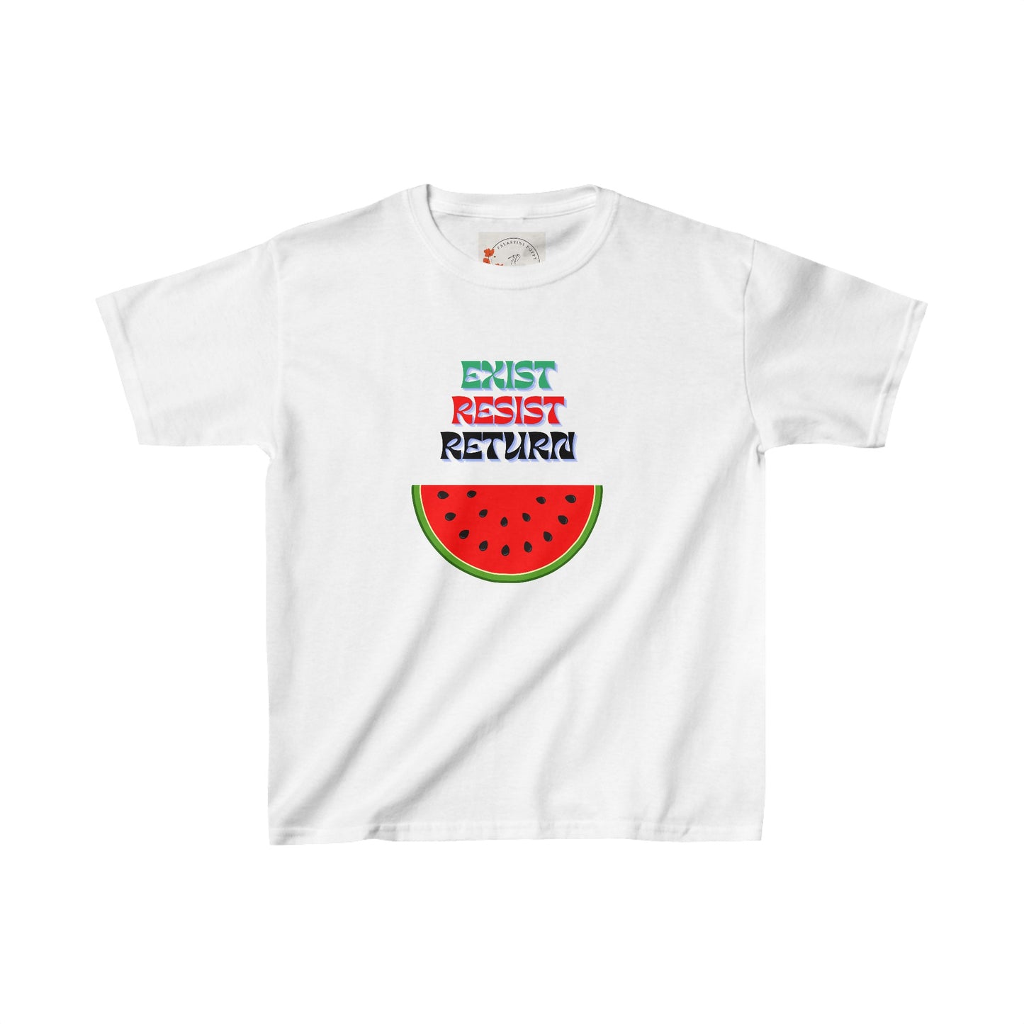 Kids Palestine Watermelon Short Sleeve Tee