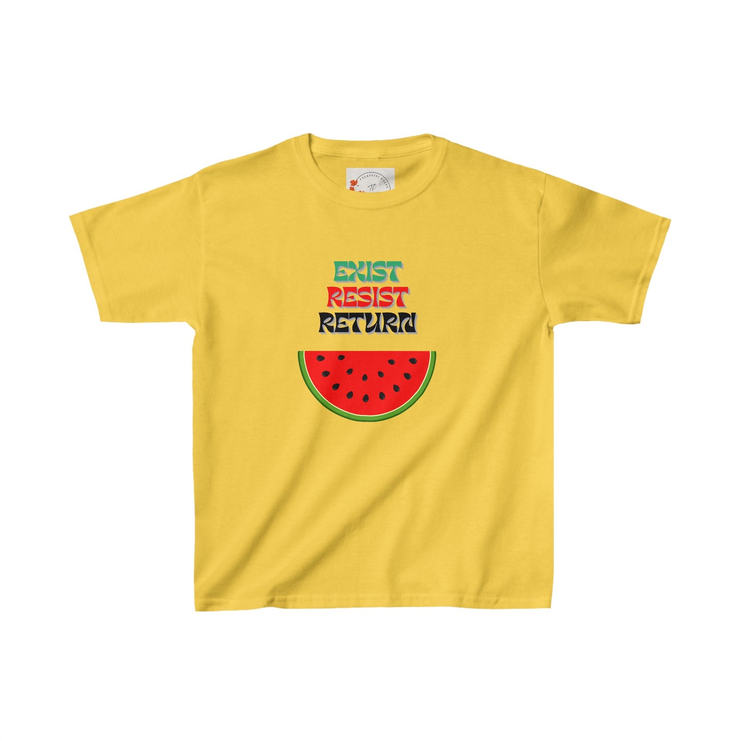 Kids Palestine Watermelon Short Sleeve Tee