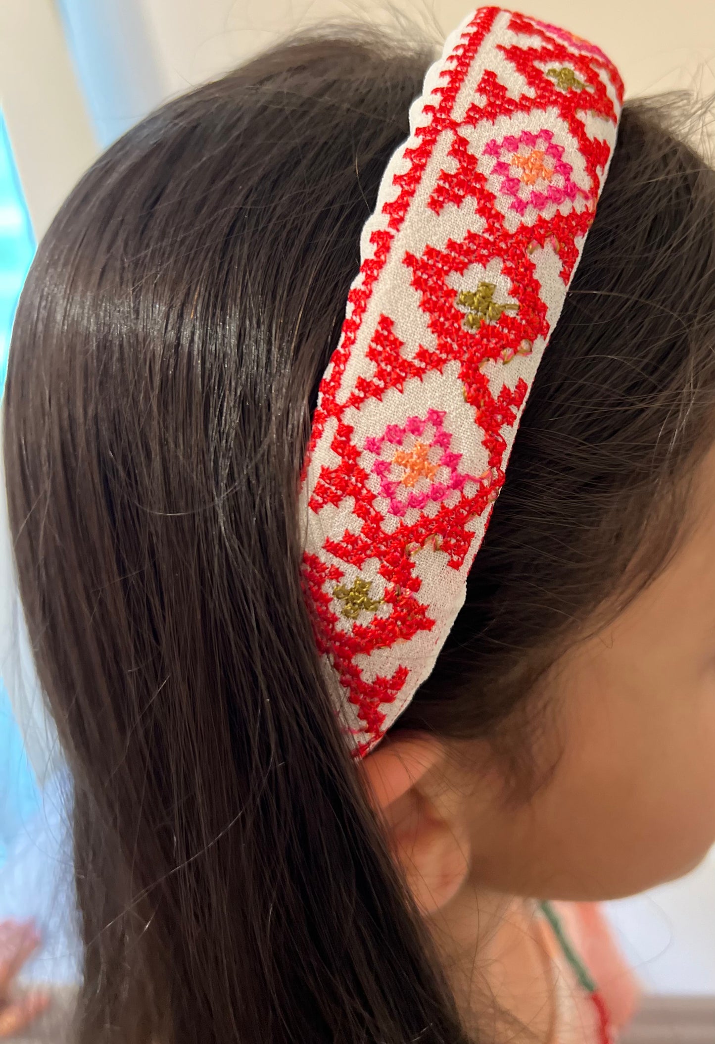 Embroidered Tatreez Headband for Youth & Adults