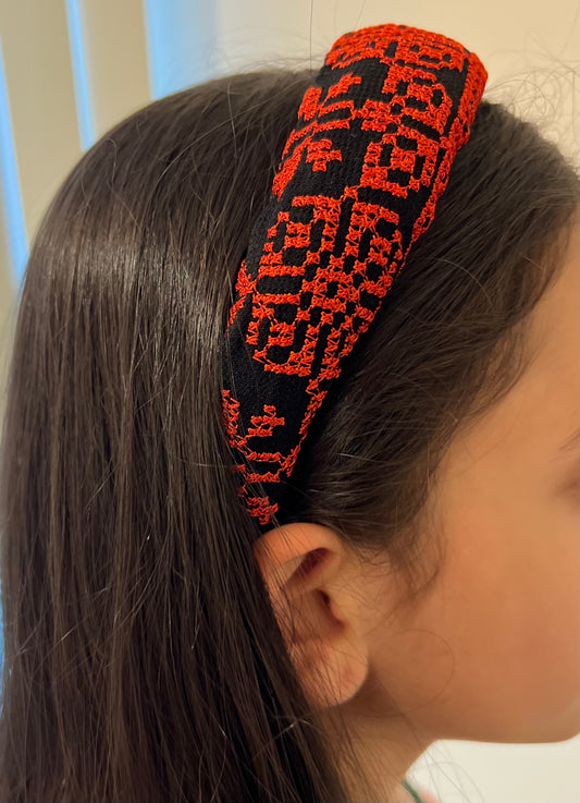 Embroidered Tatreez Headband for Youth & Adults