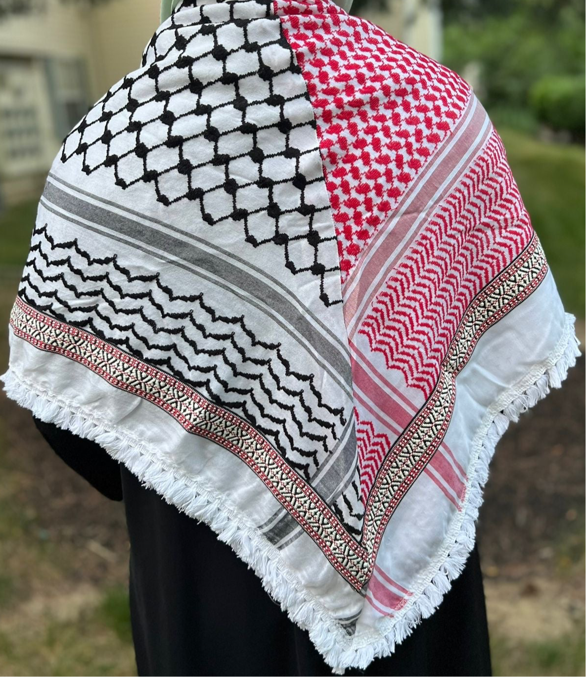 Unisex Half n Half Palestine Kuffiyah