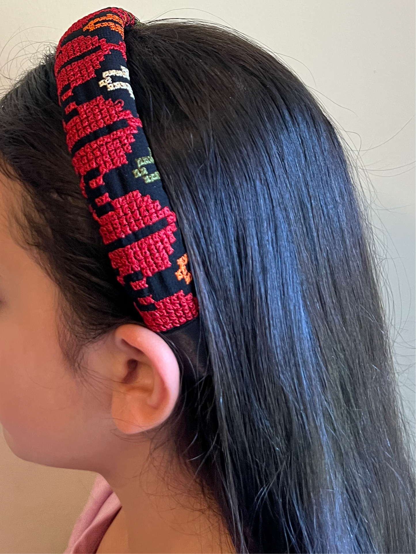 Embroidered Tatreez Headband for Youth & Adults