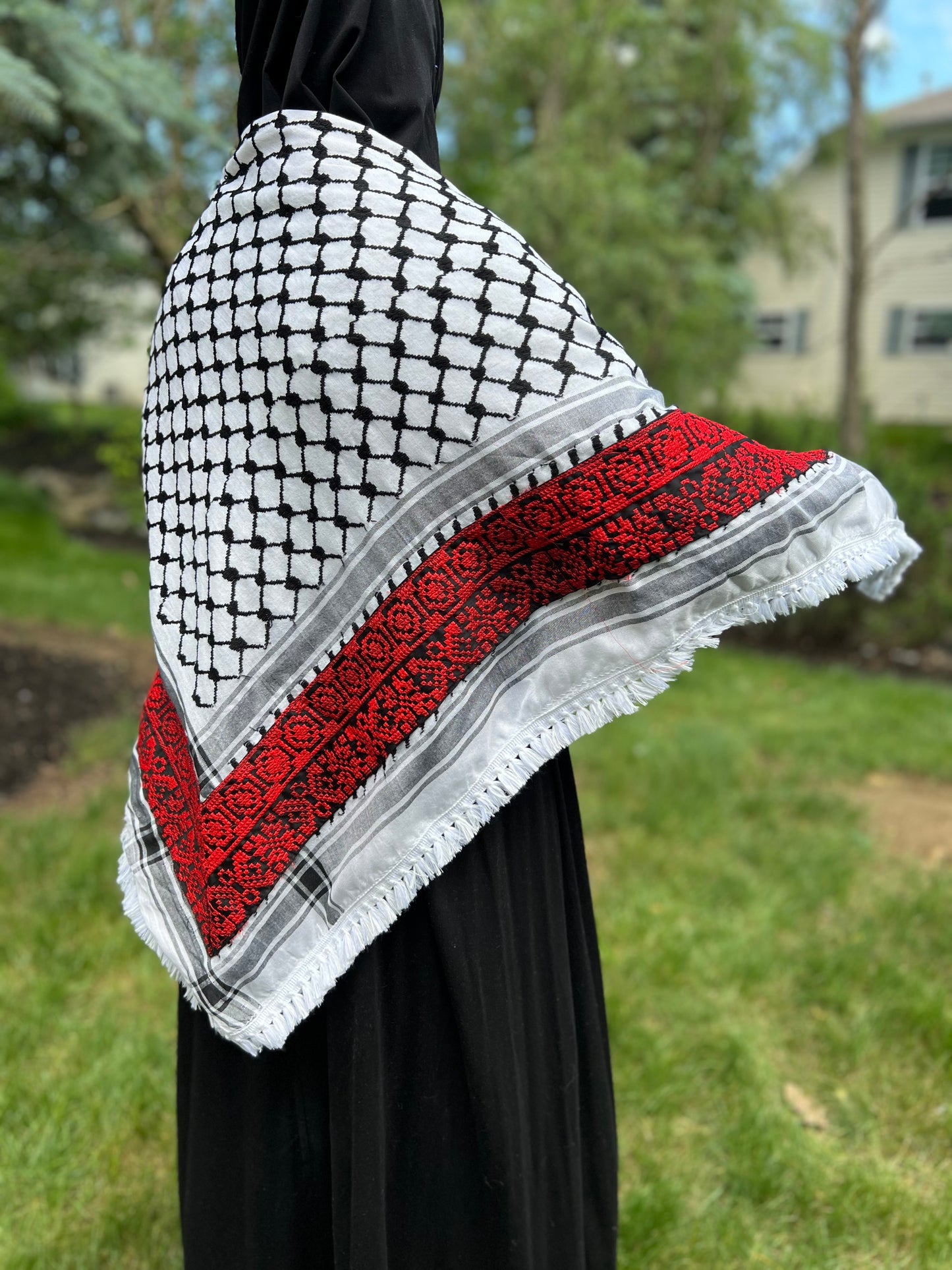 Palestinian Embroidered Kuffiyeh