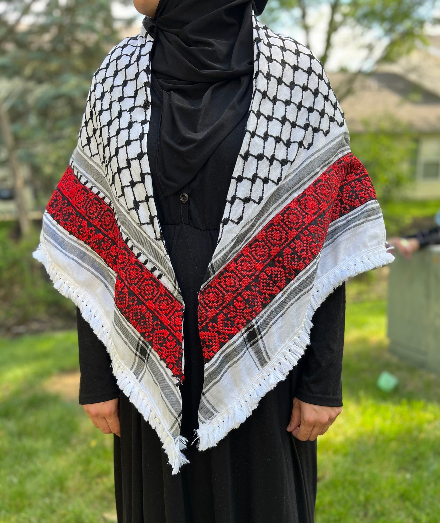 Palestinian Embroidered Kuffiyeh