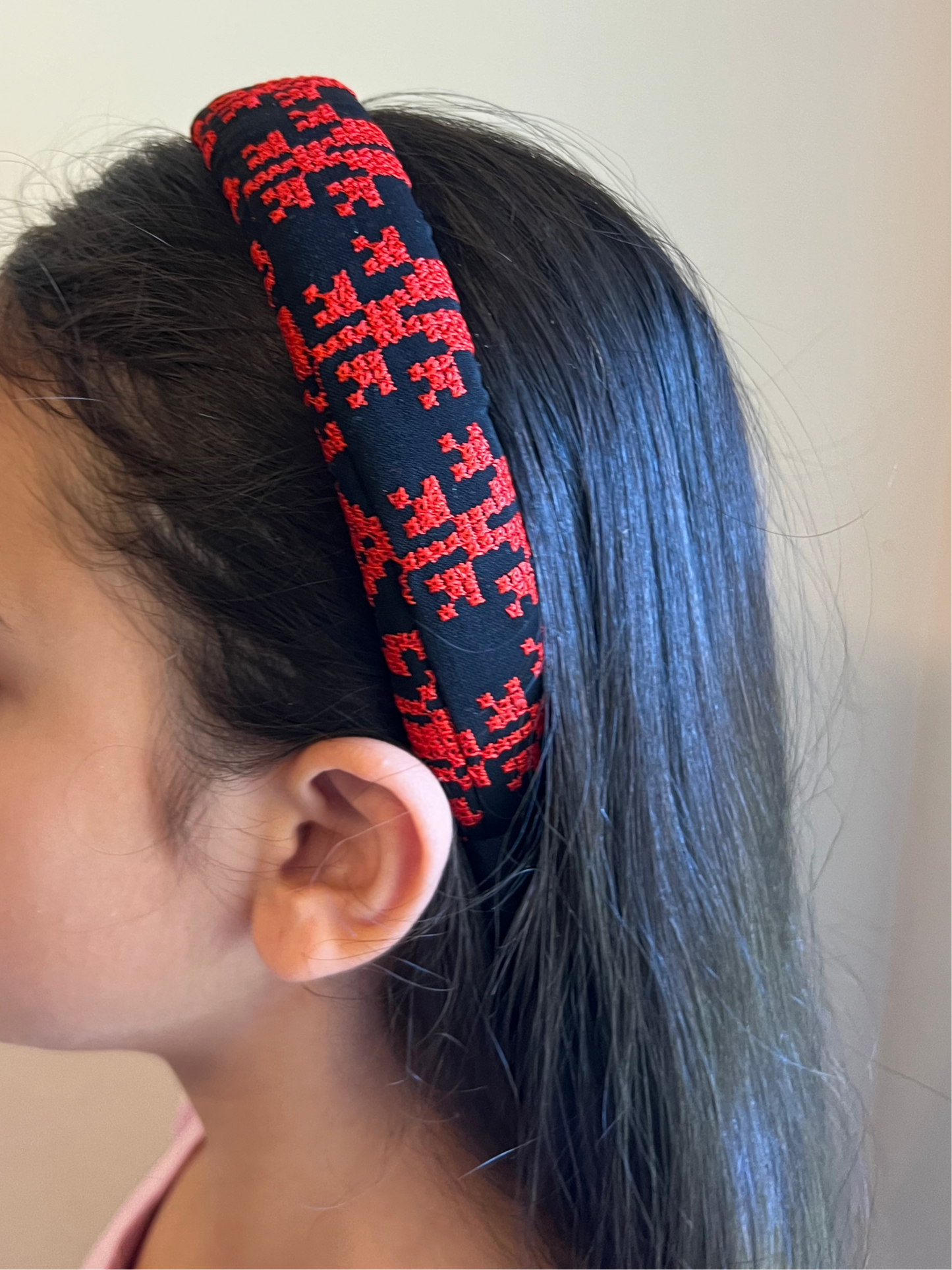 Embroidered Tatreez Headband for Youth & Adults