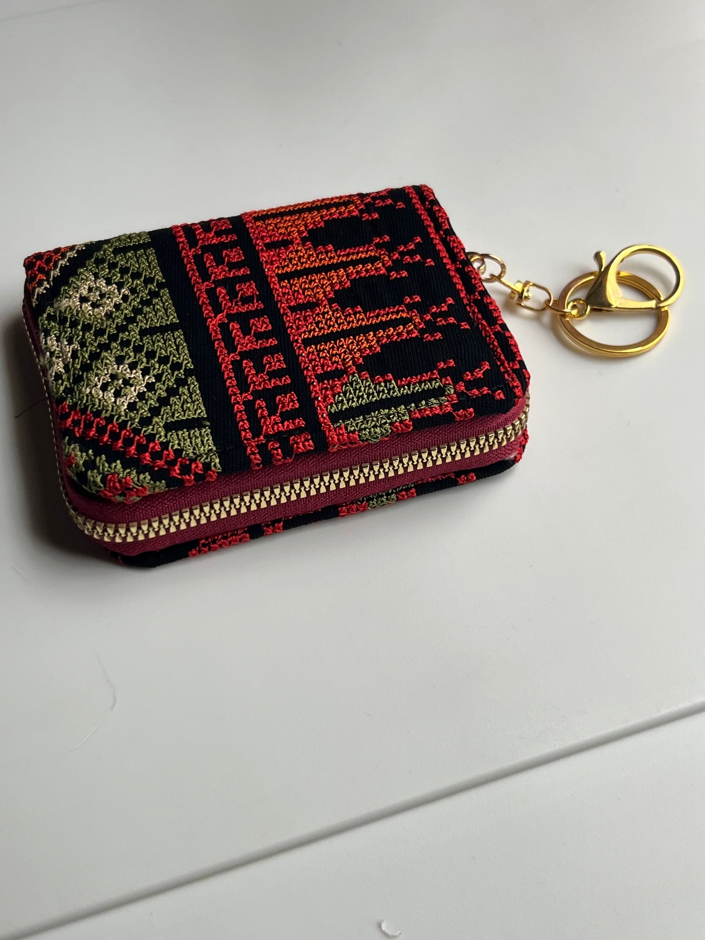 Embroidered wallet