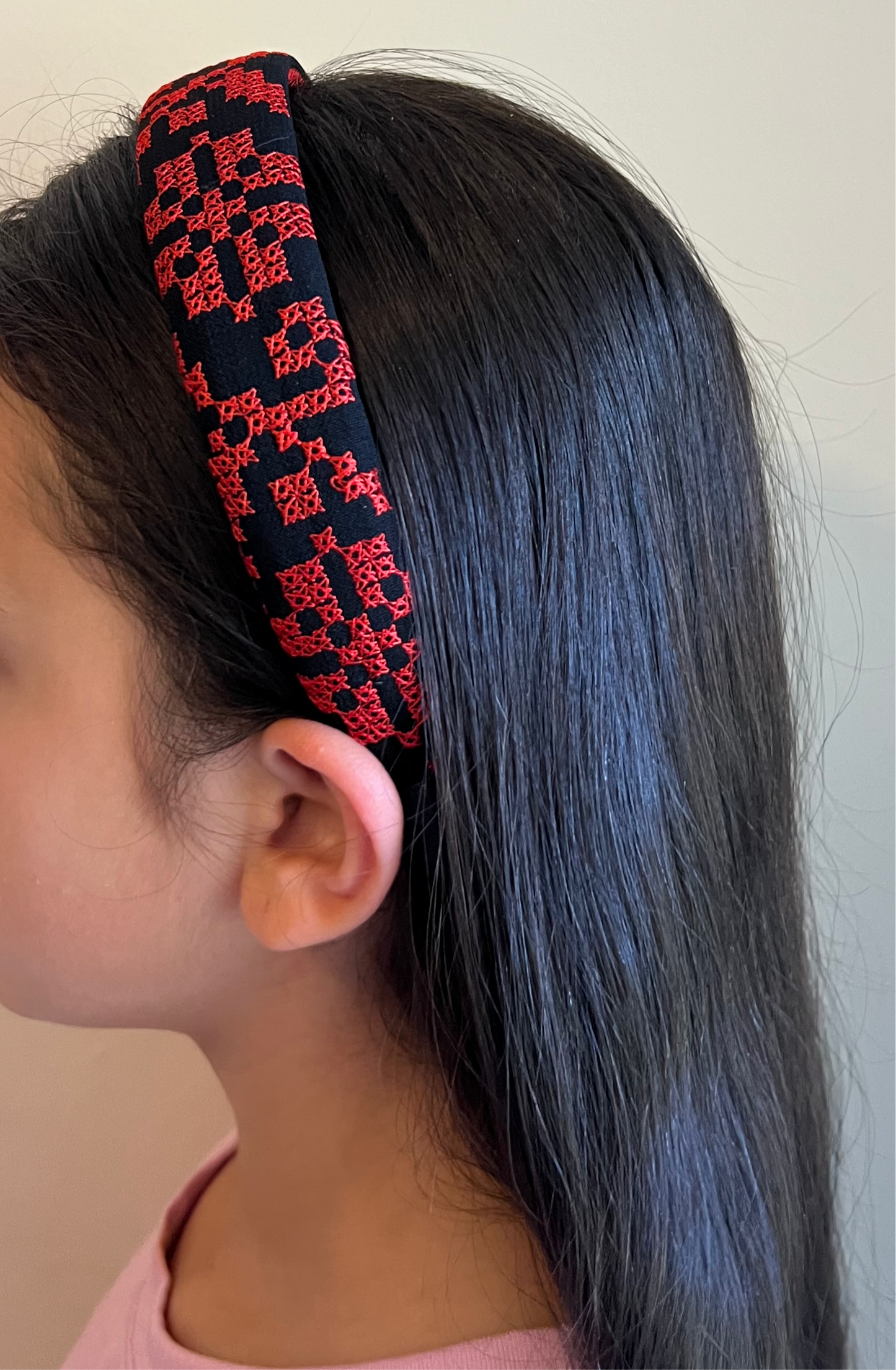 Embroidered Tatreez Headband for Youth & Adults