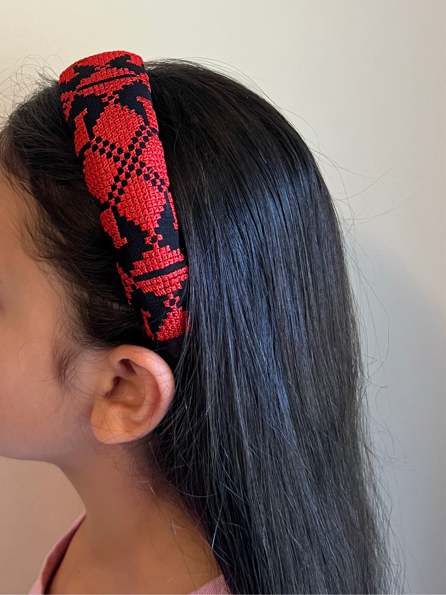 Embroidered Tatreez Headband for Youth & Adults