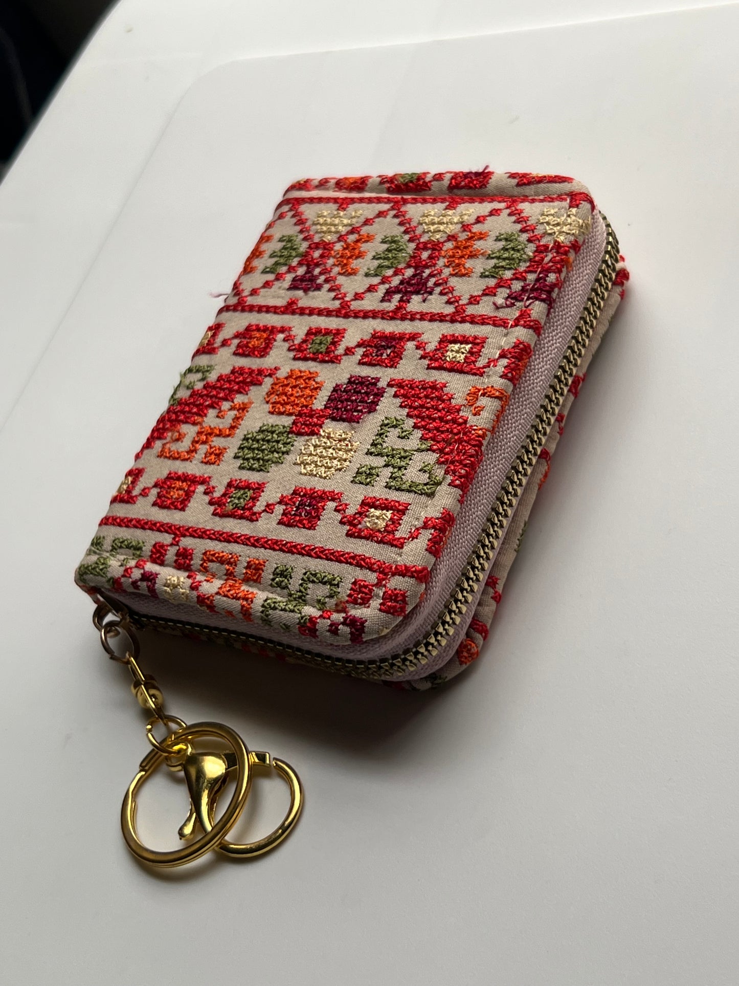 Embroidered wallet