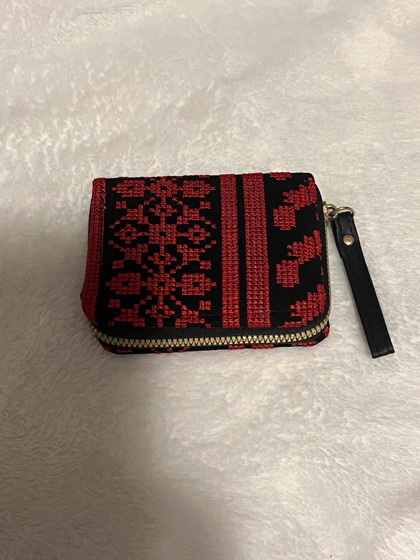 Embroidered wallet