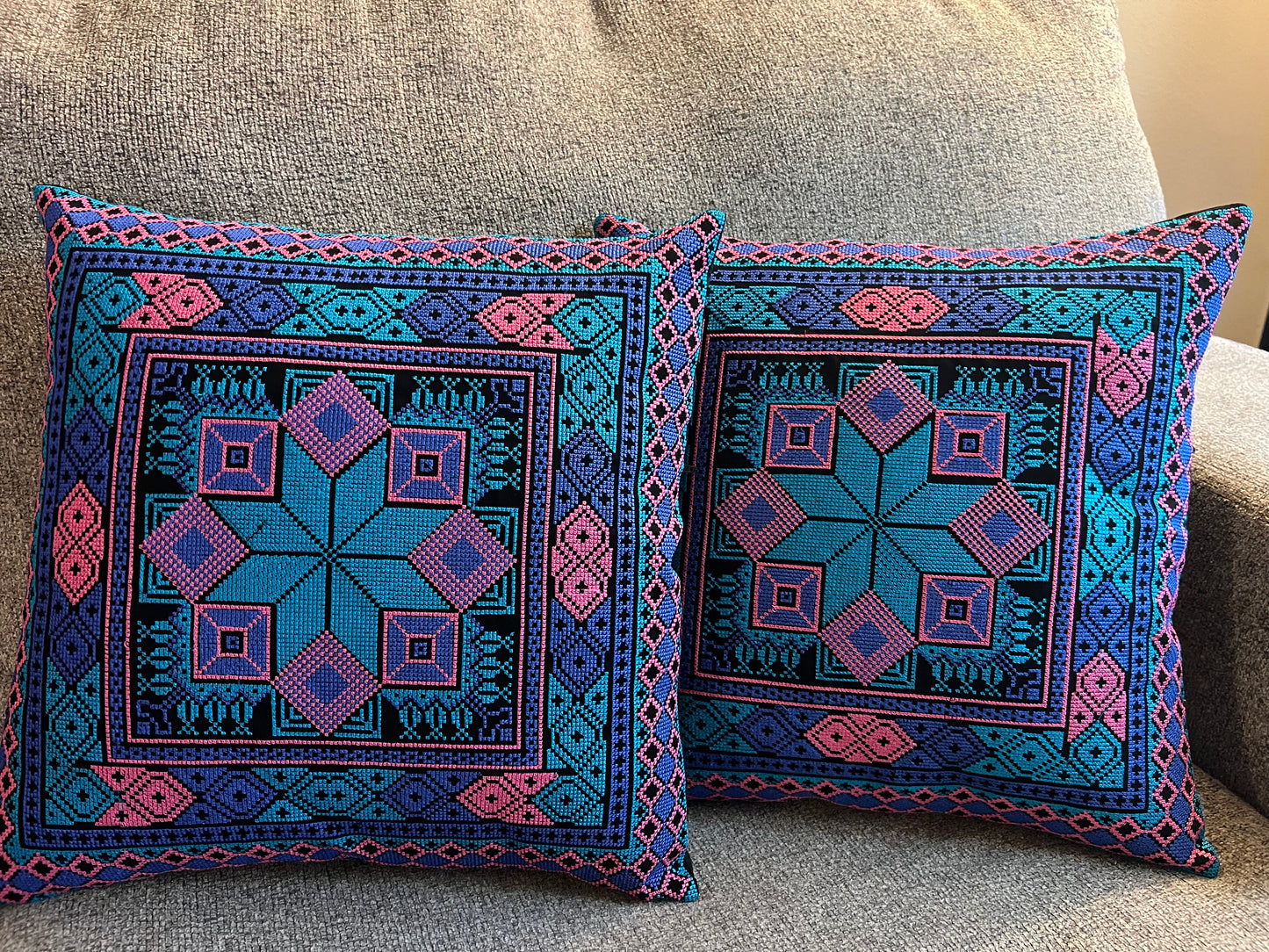 Tatreez (Embroidered) Pillowcase