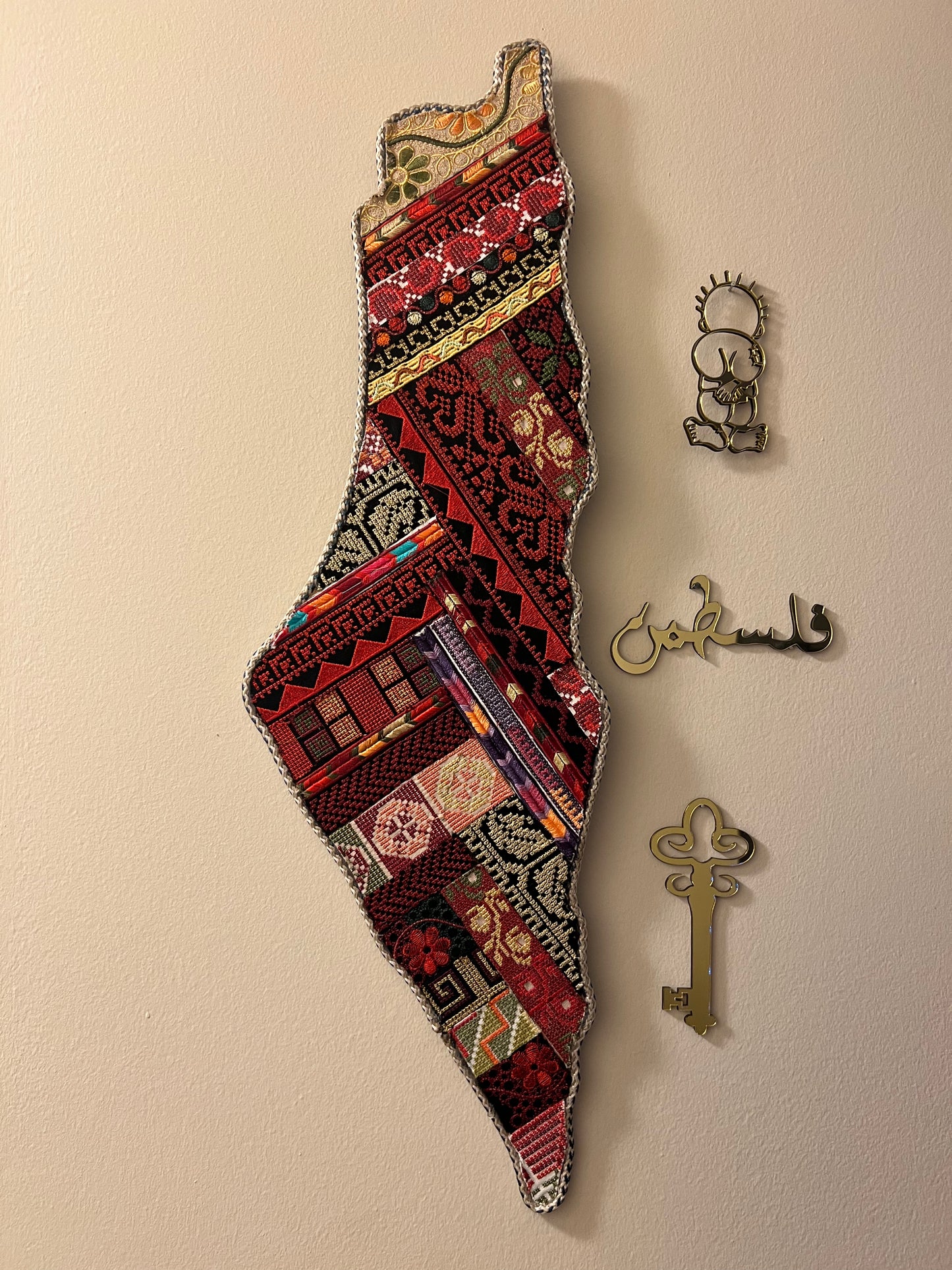 Palestine Map Wall Decor