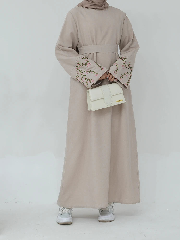 Floral Embroidered Abaya