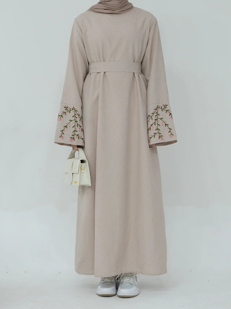 Floral Embroidered Abaya