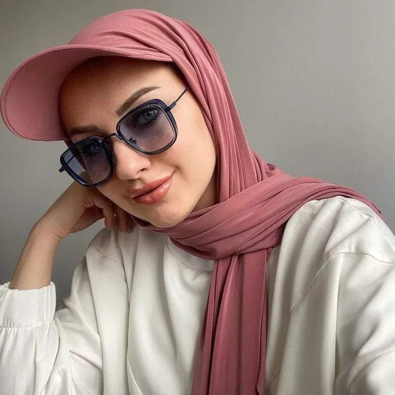 Women Jersey Hijab Cap