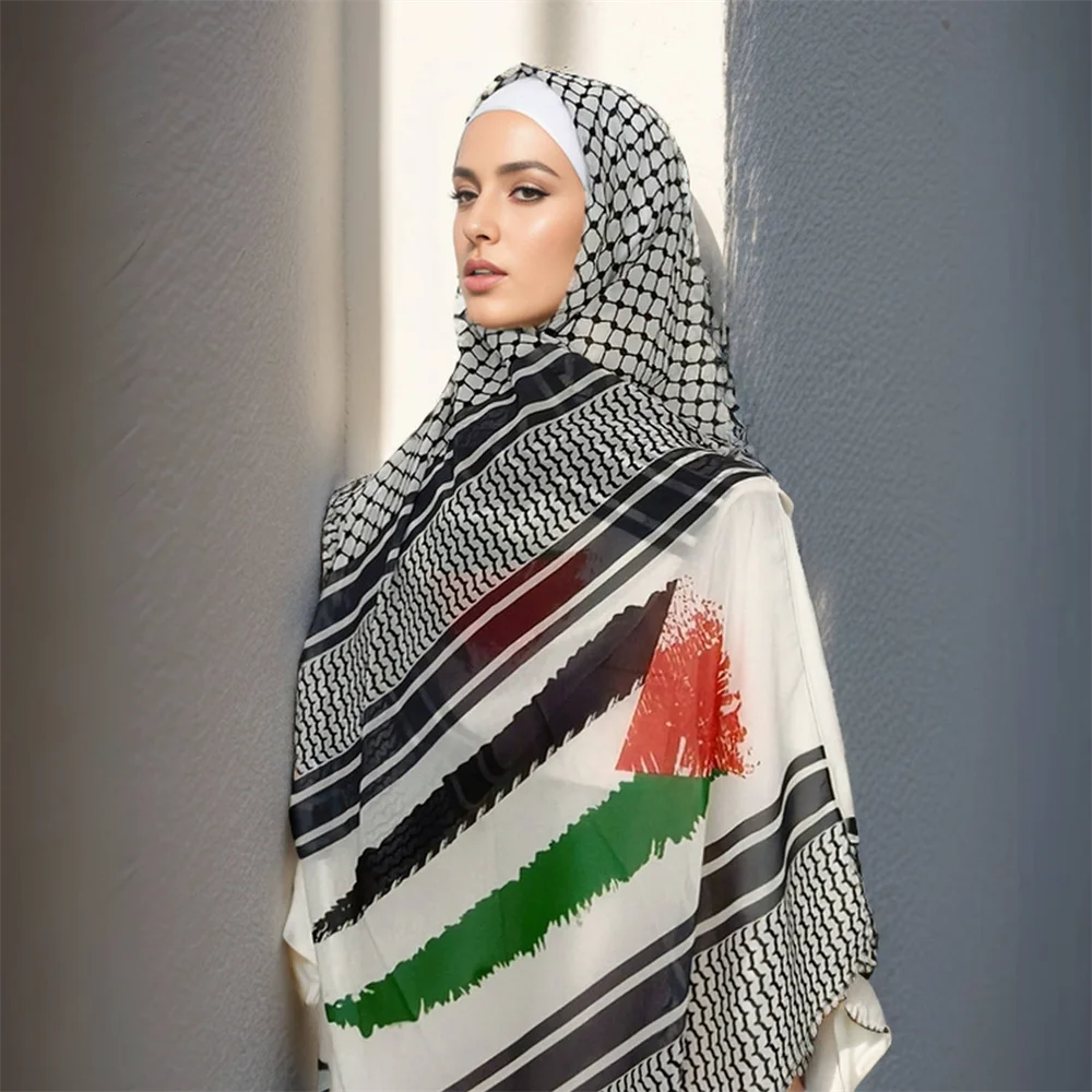 NEW! Palestine Kuffiyeh Chiffon Hijab