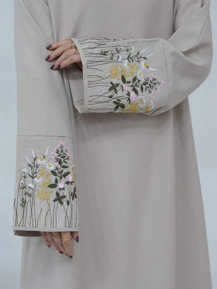 Floral Embroidered Abaya